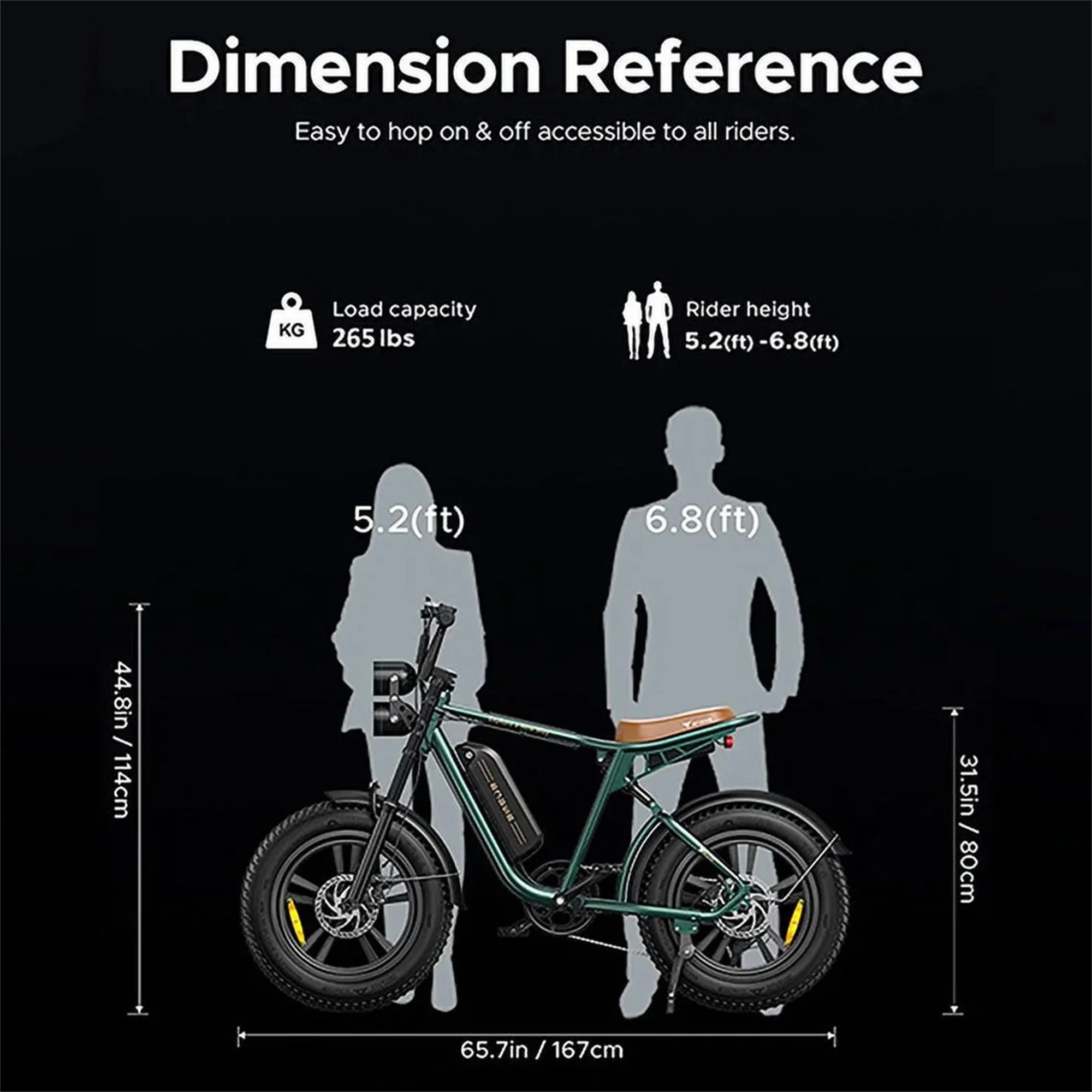 AKEZ Retro Electric Bike 1000W, 28mph, 94 Miles, 20"x4.0" Fat Tires, Full Suspension, UL Certified