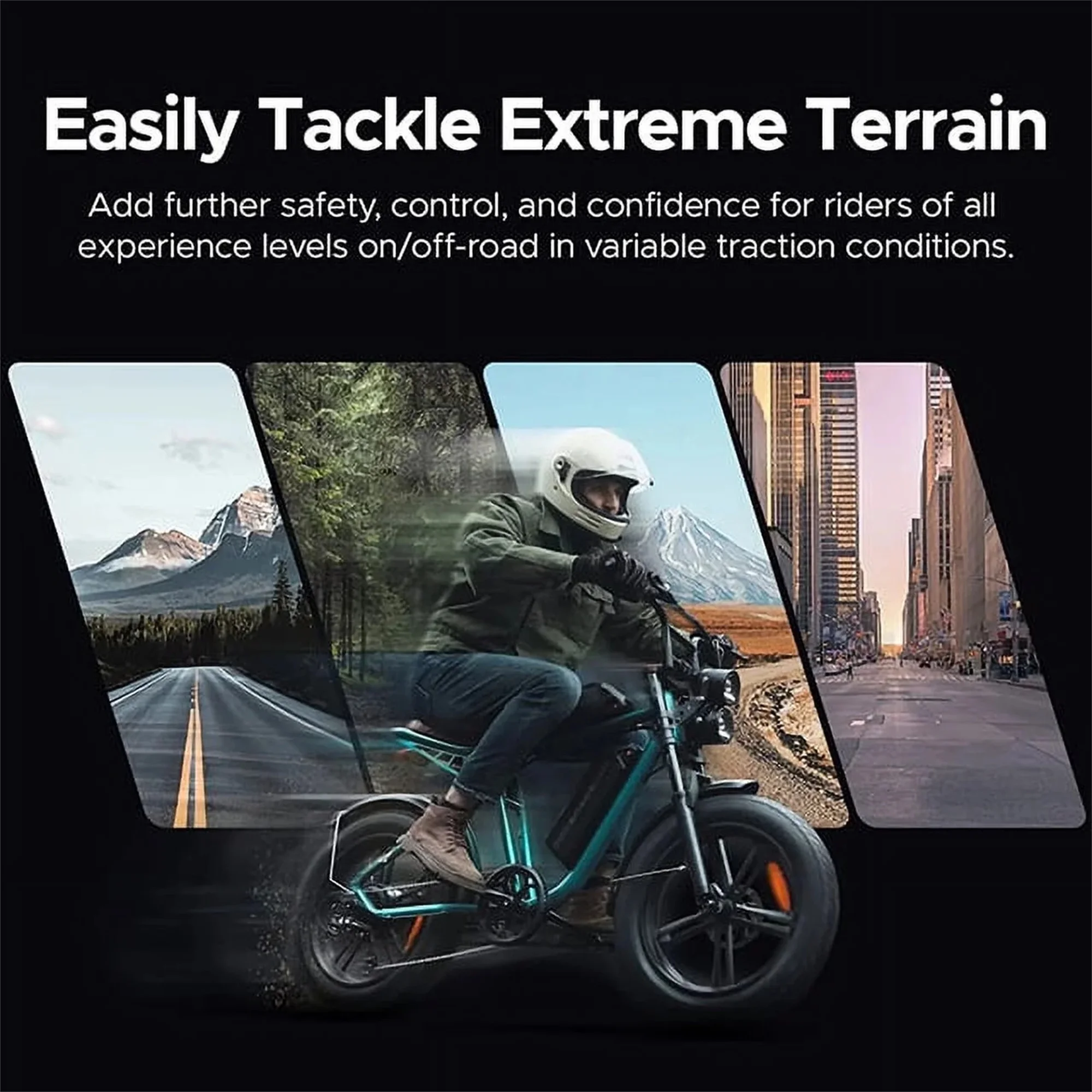 AKEZ Retro Electric Bike 1000W, 28mph, 94 Miles, 20"x4.0" Fat Tires, Full Suspension, UL Certified