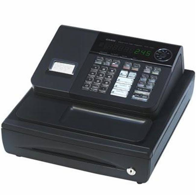 Casio PCR-T280 Thermal Cash Register, 1200 PLUs, Antibacterial Keyboard, High-Speed Printer, Multi-Operator Support