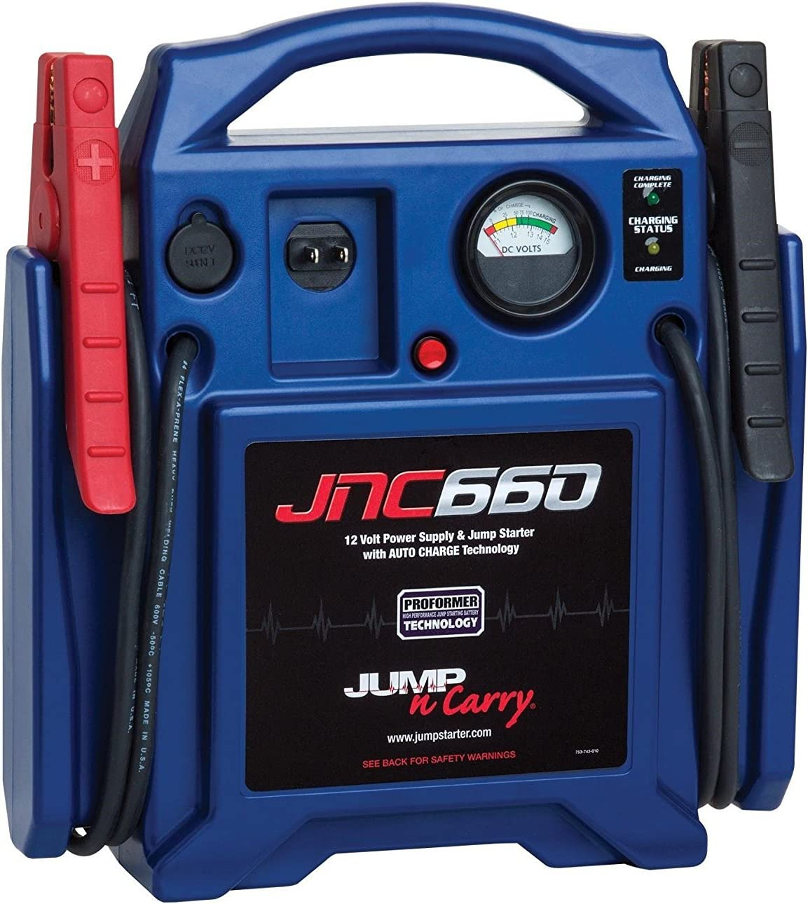 Clore Automotive JNC660 1700 Peak Amp 12V Jump Starter with PROFORMER Battery
