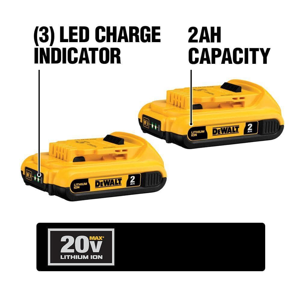 DEWALT 20V MAX 10-Tool Combo Kit with Batteries & Charger - Drill, Impact Driver, Blower, Flashlight, Speaker, Grinder, Saw, Vacuum