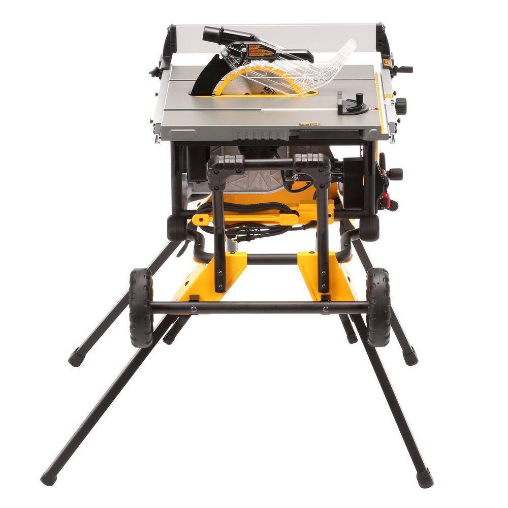 DEWALT DWE7491RS 10" Jobsite Table Saw with Rolling Stand, 15 Amp Motor, 32-1/2" Rip Capacity