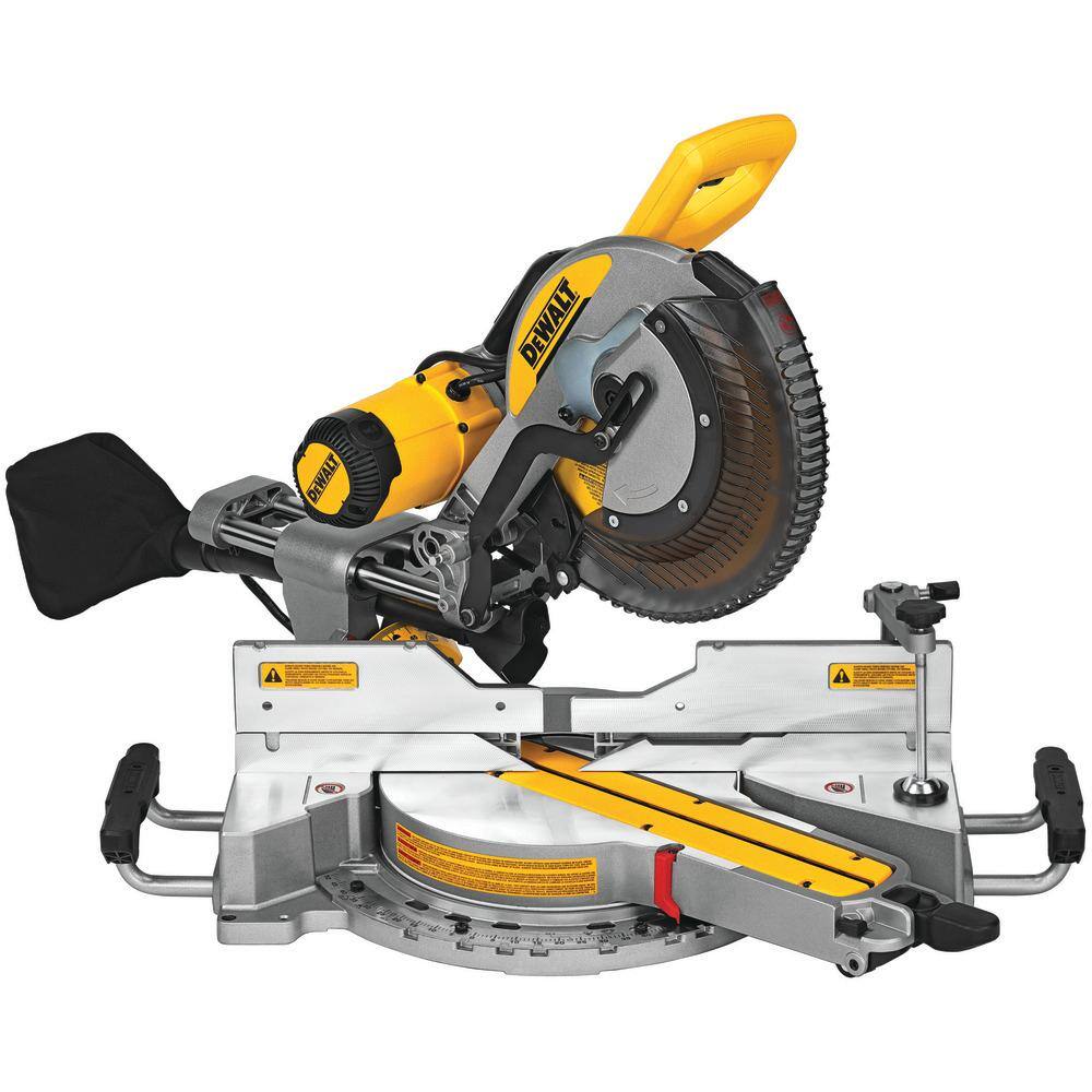 DEWALT DWS779 12" Double Bevel Sliding Compound Miter Saw, 15 Amp, 3800 RPM, Efficient Dust Collection
