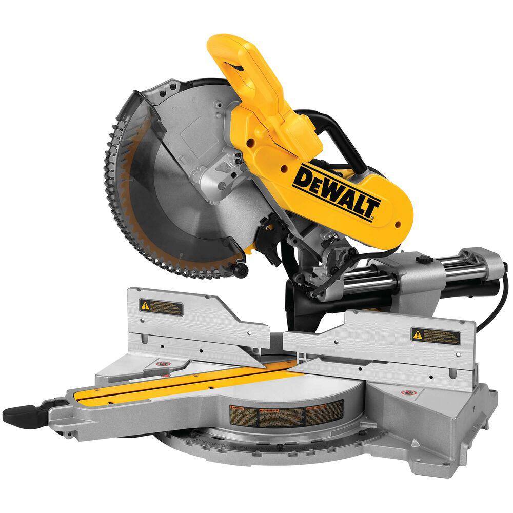 DEWALT DWS779 12" Double Bevel Sliding Compound Miter Saw, 15 Amp, 3800 RPM, Efficient Dust Collection