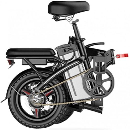 Folding Electric Bike 250W - 14" LCD Display, Removable Battery, Dual Disc Brake, Black