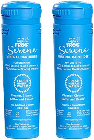 FROG Serene Mineral Replacement Cartridges for Hot Tubs - 2 Pack - Bromine & Mineral System for 600 Gallon Spas