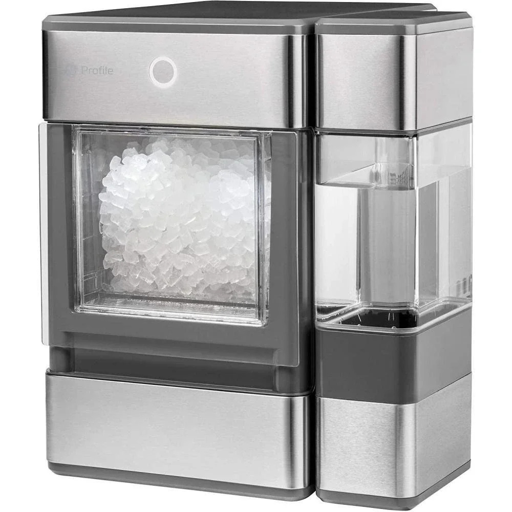 GE Profile Opal Countertop Nugget Ice Maker, Stainless Steel, LED Lighting, Bluetooth, 24 lbs Daily Capacity