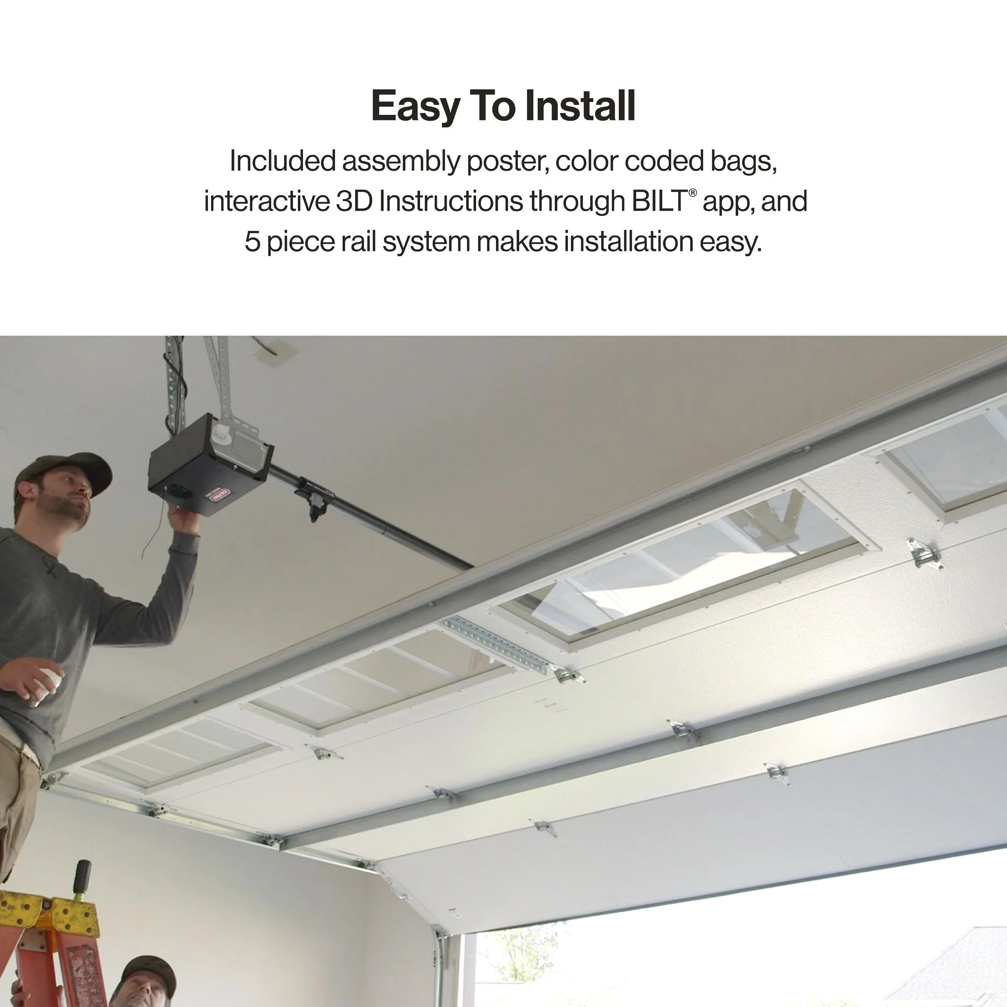 Genie Chain Drive 750 Garage Door Opener 3/4 HPC, Battery Backup, Quiet Operation, Easy Install, Includes Remotes & Keypad
