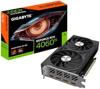 GIGABYTE GeForce RTX 4060 Ti WINDFORCE OC 16GB Graphics Card with DLSS 3 and Ray Tracing