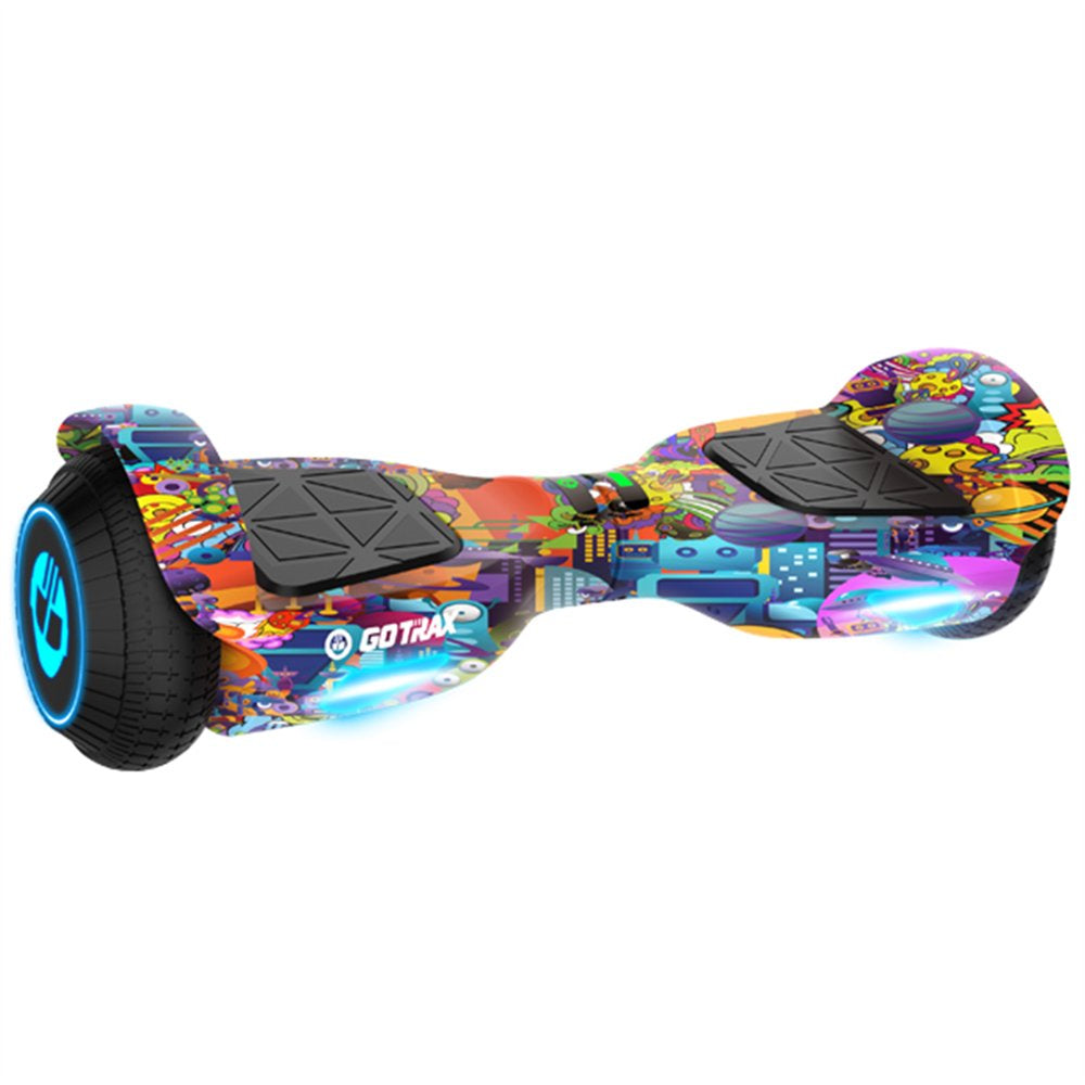Gotrax EDGE Hoverboard, 6.5" LED Wheels, Dual 200W Motors, Self-Balancing, 6.2mph, Kids & Adults, UL2272 Certified