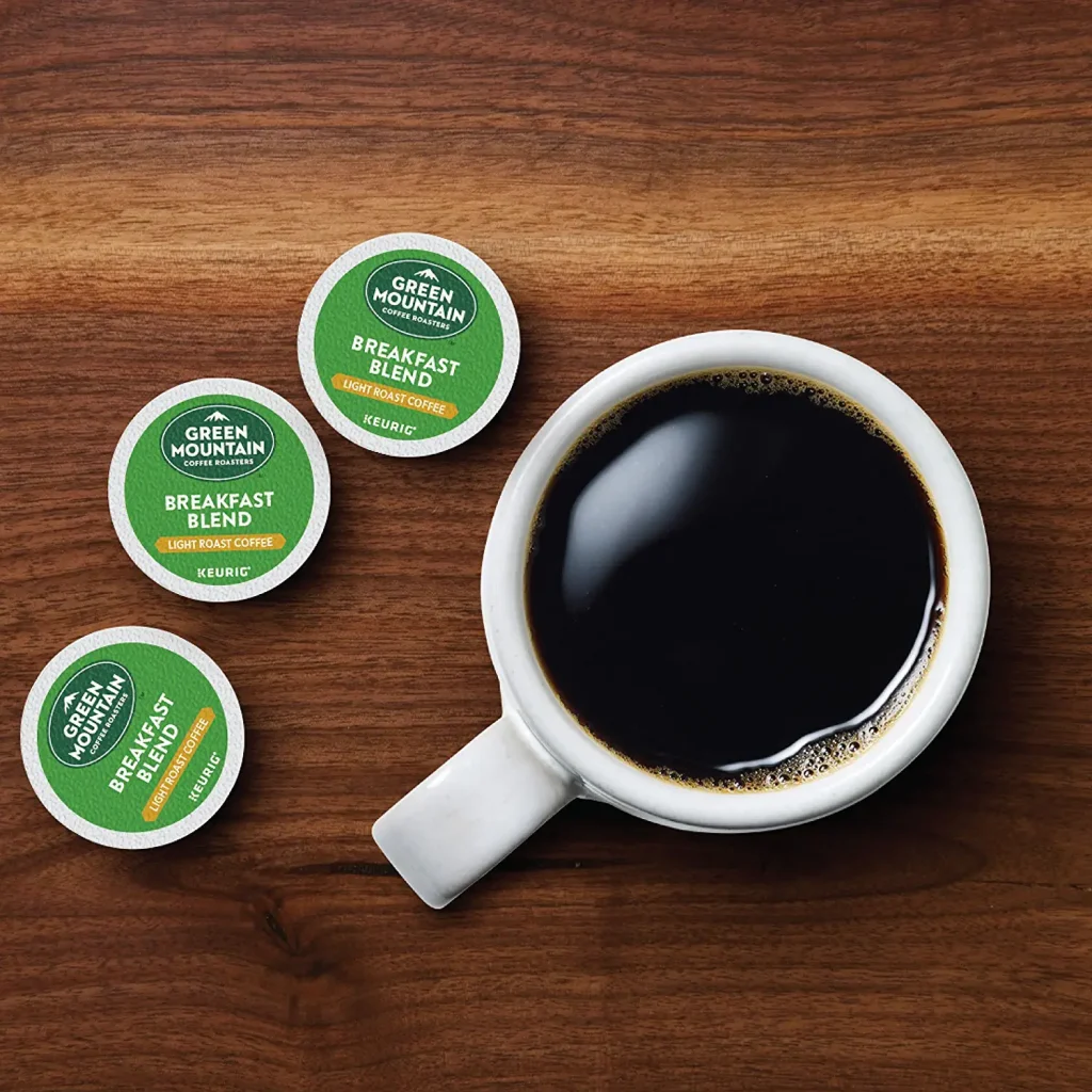 Green Mountain Coffee Roasters Breakfast Blend Light Roast K-Cup Pods, 96 Count