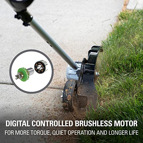 Greenworks 40V Brushless Edger 8", 4.0Ah Battery & Charger Included, Lightweight & Quiet