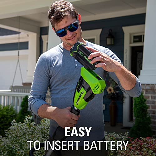 Greenworks 40V Brushless Edger 8", 4.0Ah Battery & Charger Included, Lightweight & Quiet