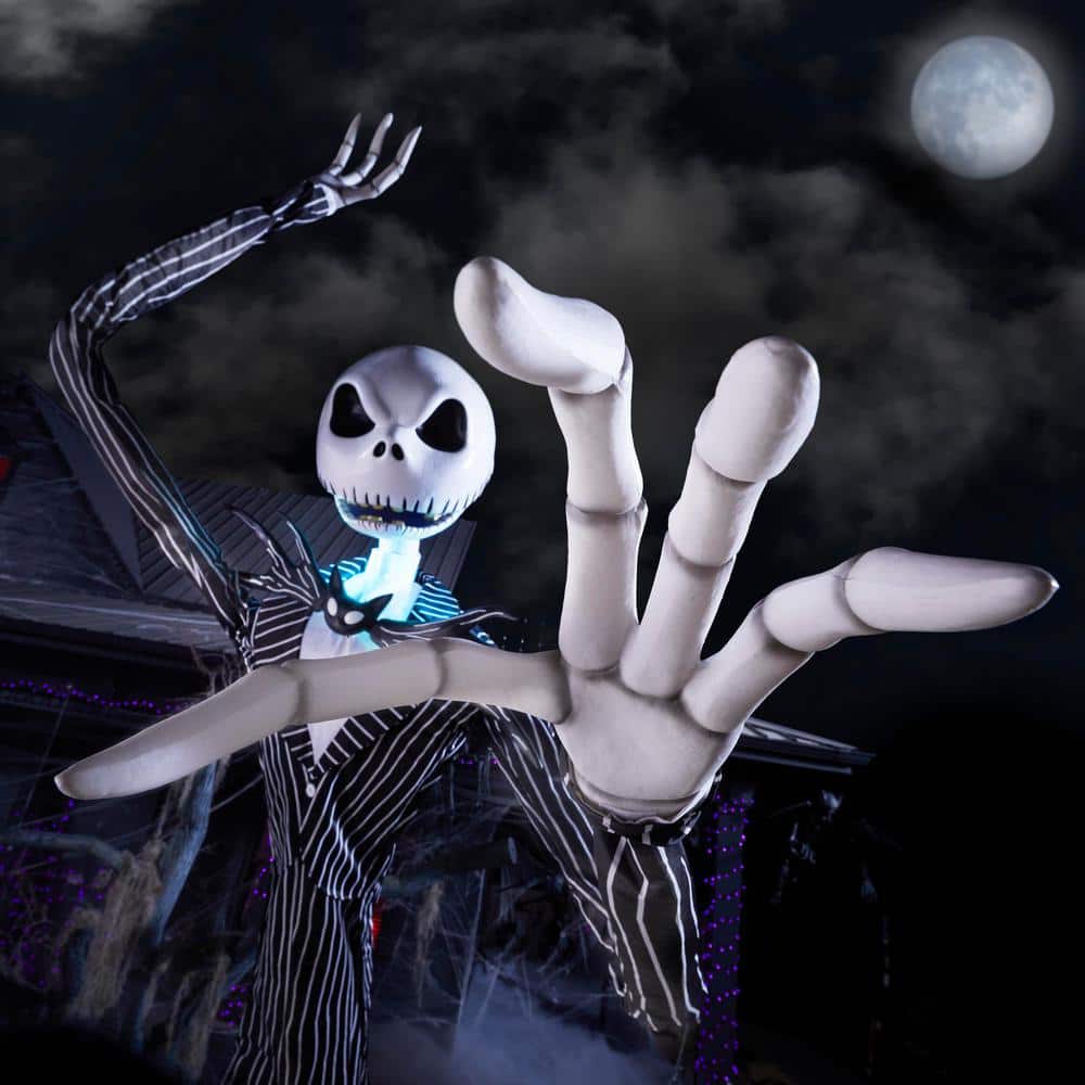 Home Accents 13 ft. Animated LED Jack Skellington Halloween Decoration