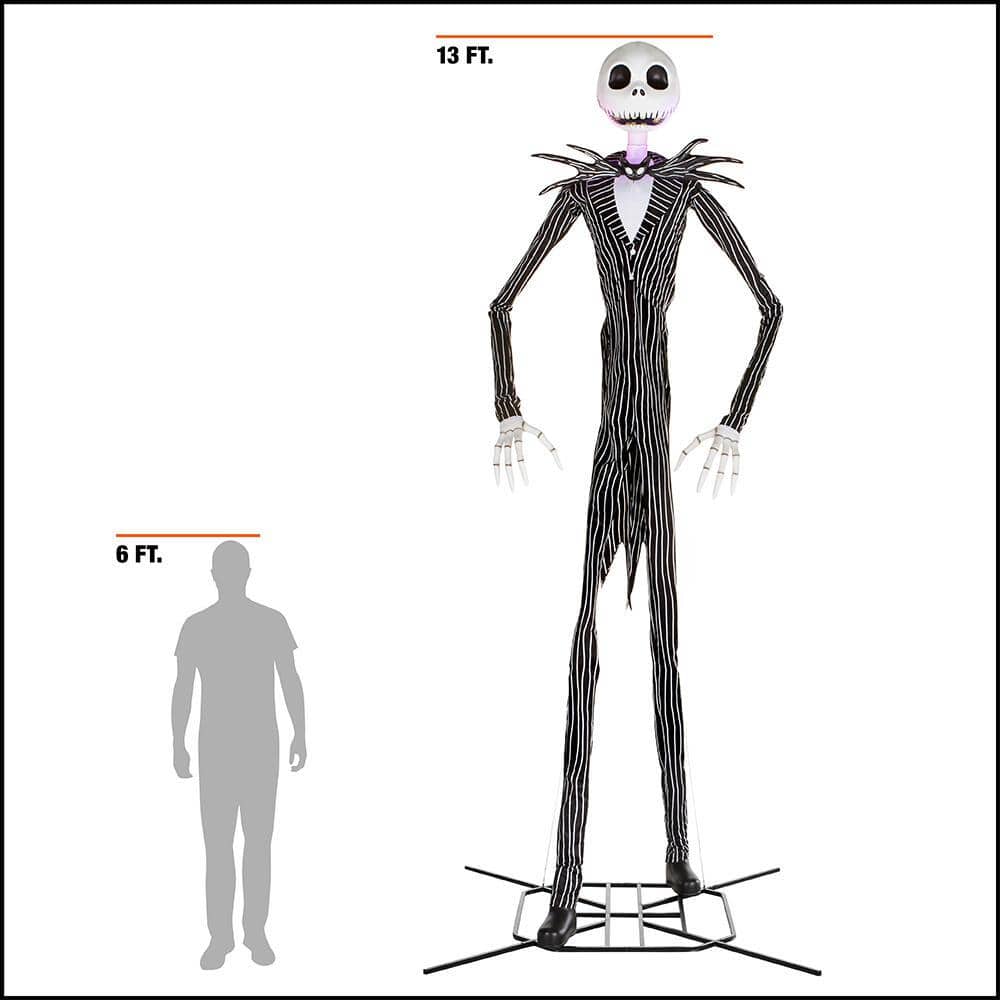 Home Accents 13 ft. Animated LED Jack Skellington Halloween Decoration
