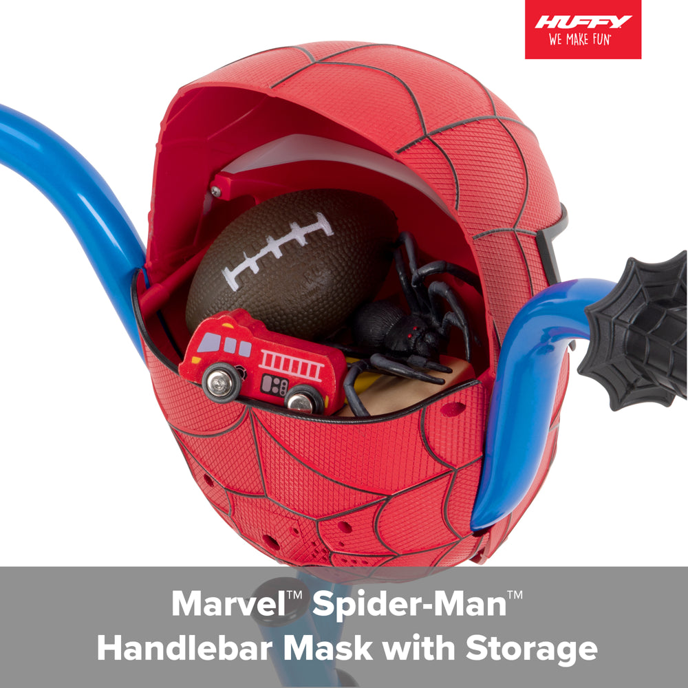 Huffy Marvel Spider-Man 12" Boys' Bike with Training Wheels, EZ Build, Steel Frame, Ages 3-5