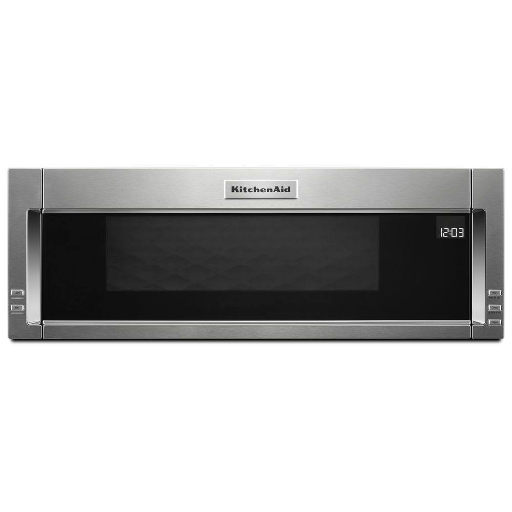 KitchenAid 30-Inch Low Profile Microwave Hood Combo, 1000W, Stainless Steel