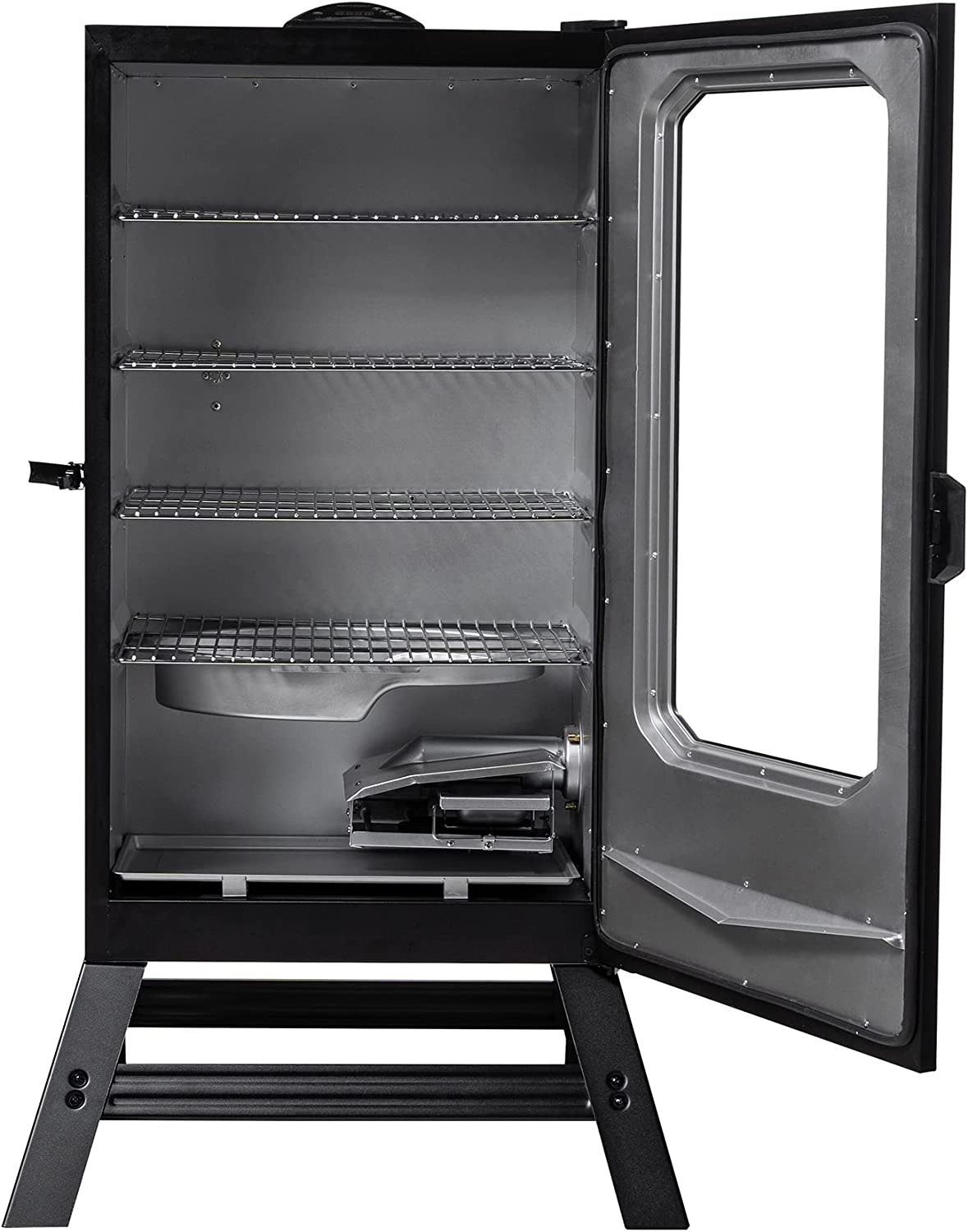 Masterbuilt 40" Digital Electric Smoker with Window & Legs, 4 Racks, Black