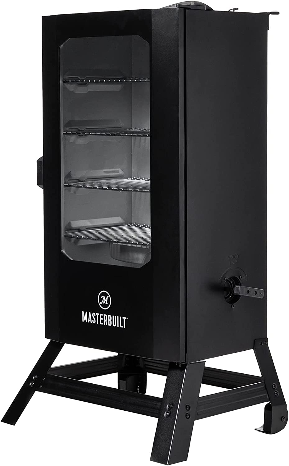 Masterbuilt 40" Digital Electric Smoker with Window & Legs, 4 Racks, Black