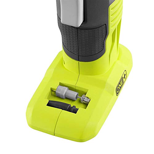 RYOBI ONE+ 18V Cordless Inflator with Digital Gauge and Lithium-Ion Battery