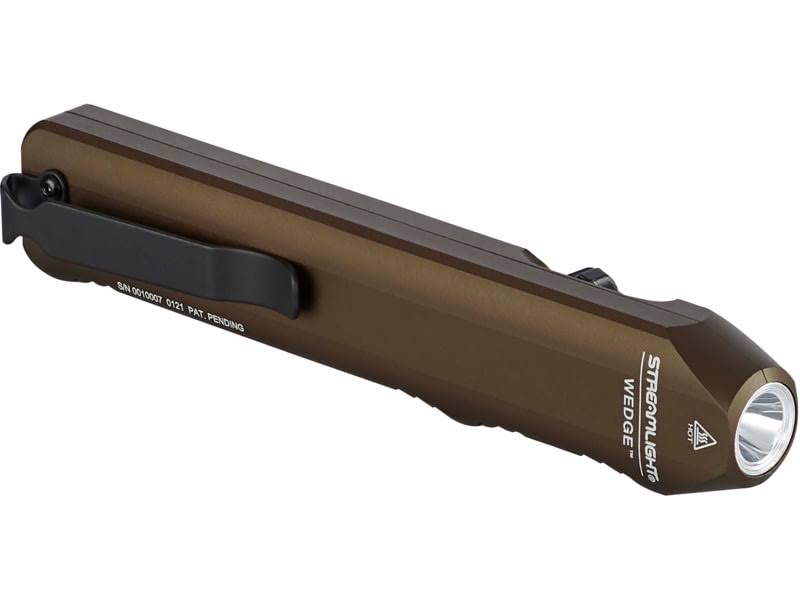 Streamlight Wedge Slim EDC Flashlight 1000 Lumens USB-C Rechargeable, Coyote