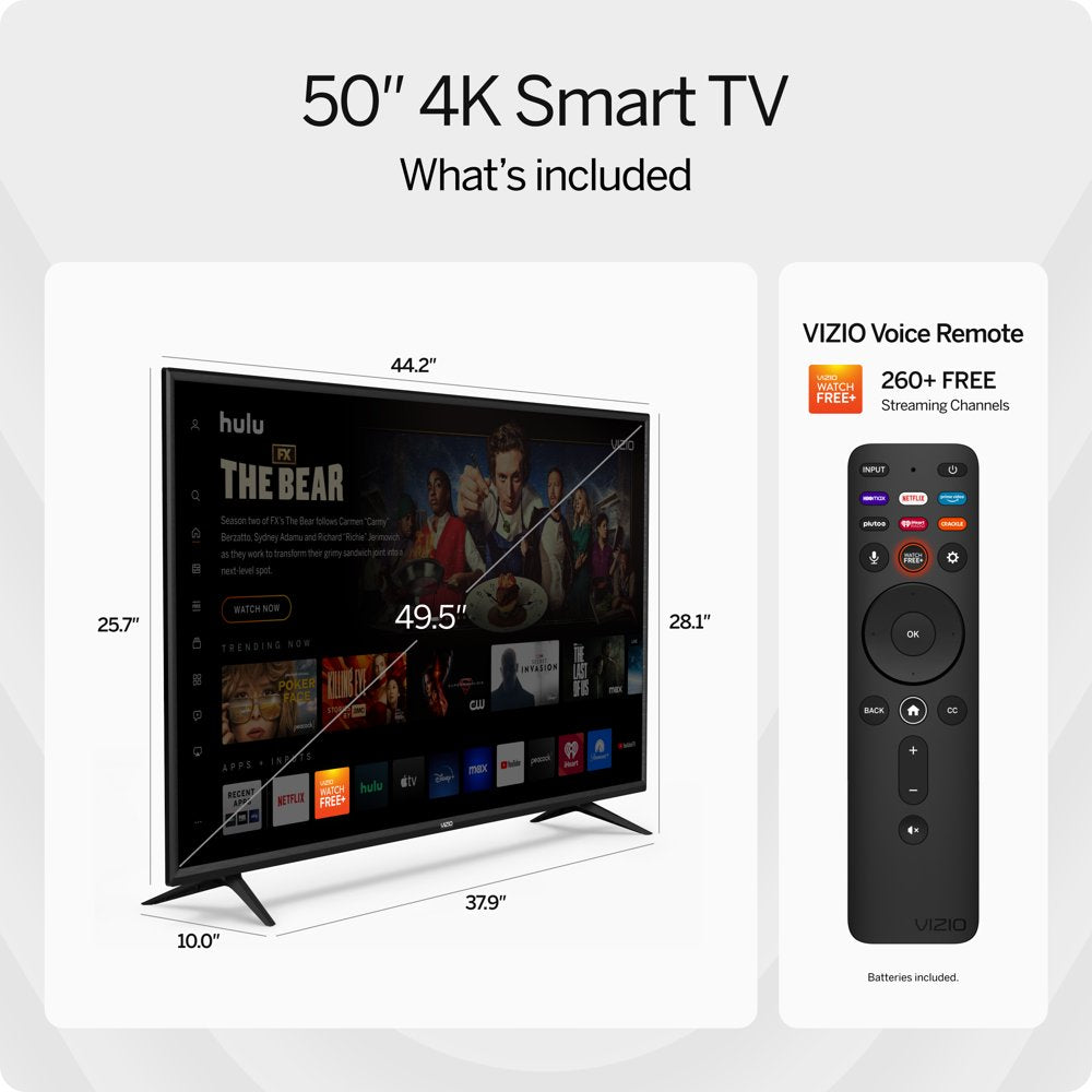 VIZIO 50" V-Series 4K UHD LED Smart TV with Dolby Vision, HDR10, Full Array Backlight, IQ Active Processor, V-Gaming Engine